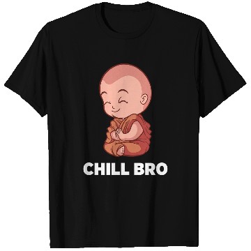 Discover Smiling Buddha Monk Chill Bro Yoga T-Shirts
