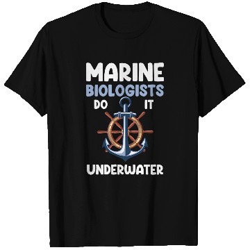 Discover Marine Biologist Do It Underwater Zookeeper Jellyfish 1 T-Shirts