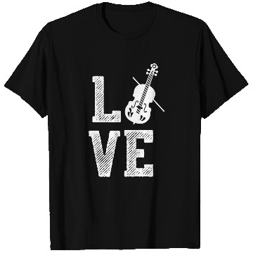Discover Funny Violin Love Violinists Player Violin Classic Music Player T-Shirts