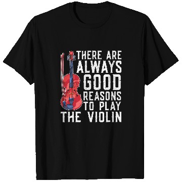 Discover Funny Violin Musical Instrument Funny Violinist Orchestra Musician Violin 2 T-Shirts