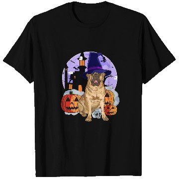 Discover English Mastiff Pet Dog Halloween Witch Pumpkin 3 T-Shirts