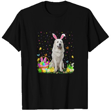 Discover Pyrenees Pet Funny Easter Egg Hunting Great Pyrenees Dog Easter Sunday 7 T-Shirts