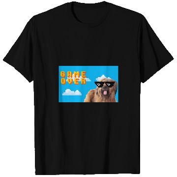 Discover Briard Pet 8Bit Game Over T-Shirts