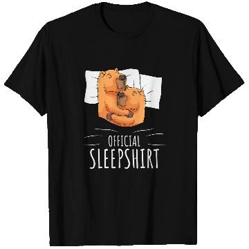 Discover capybaras Mammal Official Sleep 1 T-Shirts