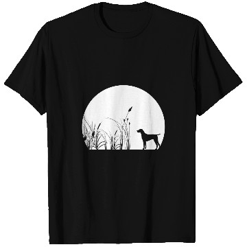 Discover German Shorthaired Pet Cool Moon GSP SIlhouette MOM DAD T-Shirts