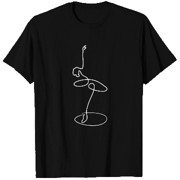 Discover Ballet Dancer OneLine Ballerina Art Minimalist T-Shirts