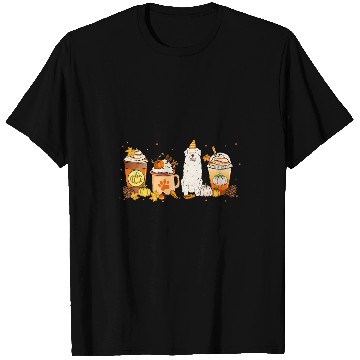 Discover Pyrenees Pet Coffee Pumpkin Spice PYR Fall Thanksgiving T-Shirts