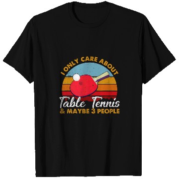 Discover Sport Ping Pong Retro Style Sunset T-Shirts