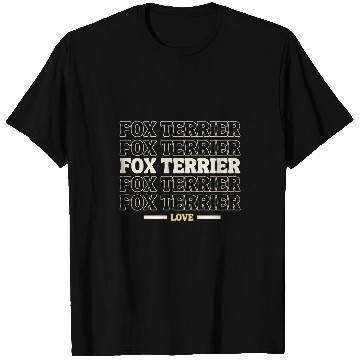 Discover Fox Terrier Pet vintages Fox Terrier multi line T-Shirts