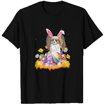 Discover Papillon Pet Funny Easter Egg Lover Papillon Dog Easter Sunday T-Shirts