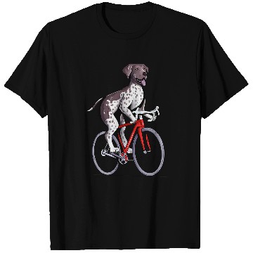 Discover German Shorthaired Pet Riding Bicycle T-Shirts