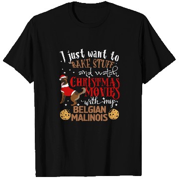 Discover Belgian Malinois Pet Watch Christmas Movies With My Belgian Malinois T-Shirts
