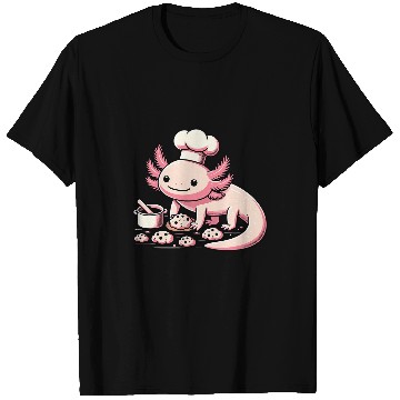 Discover Axolotls Baking Cookies Chocolate Lover Cookie Baker 1 T-Shirts