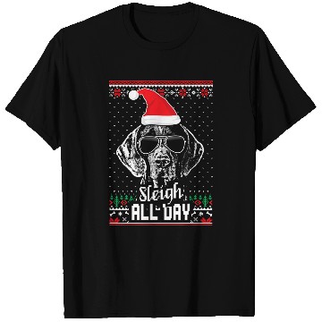 Discover German Shorthaired Pet Sleigh all Day German Shorthaired Pointer Christmas T-Shirts