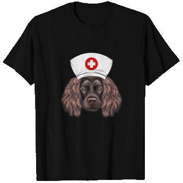 Discover Boykin Spaniel Pet Wearing a nurses Hat T-Shirts