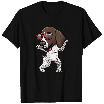 Discover German Shorthaired Pet Dancing German Shorthaired Pointer Dog Deutscher 3 T-Shirts