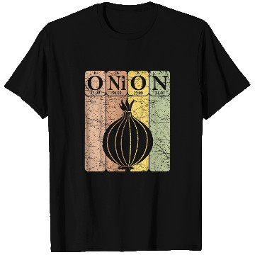 Discover Onion Periodic Table Elements Vegetables Farmer Retro 29 T-Shirts