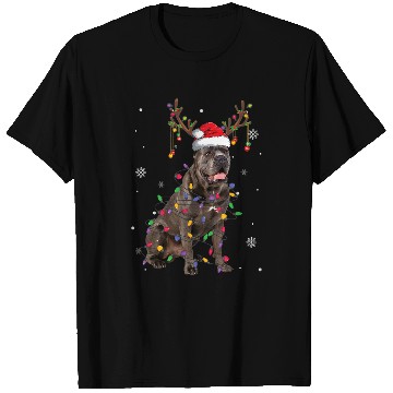 Discover Cane Corso Pet Christmas Light Reindeer For T-Shirts