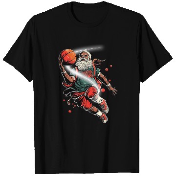 Discover Sport Basketball Happy Kwanzaa Merry Kwanzaa Santa Black Christmas Basketball 2 T-Shirts
