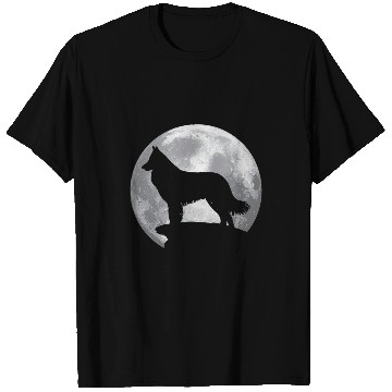 Discover Belgian Shepherd Pet Eclipse Full Moon Halloween Costume T-Shirts