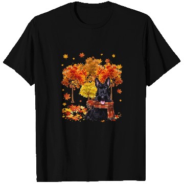 Discover Scottish Terrier Pet Its Fall Yall Cute Scottish Terrier Autumn Tree Fall Leaves 30 T-Shirts