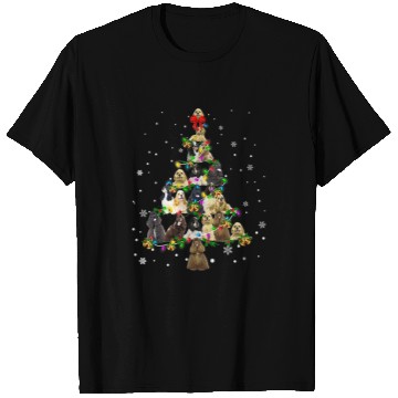 Discover Cocker Spaniel Pet Cute American Cocker Spaniel dog Christmas Tree gift decor T-Shirts
