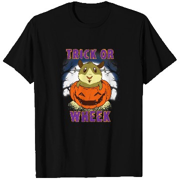 Discover Guinea Pig Pet Trick Or Wheek Guinea Pig Halloween 3 T-Shirts