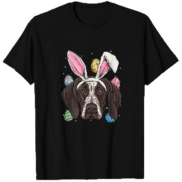 Discover German Shorthaired Pet Easter Bunny German Shorthaired Pointer GSP Puppy T-Shirts