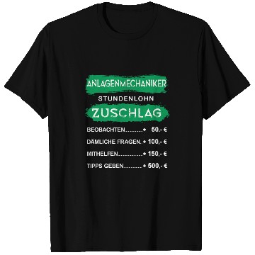 Discover Funny Plant Mechanic with German Text Shrhrhrswag  Hourly T-Shirts