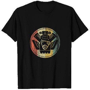 Discover Engine Block Retro Auto Mechanic Diesel Truck Car Lover 23 T-Shirts
