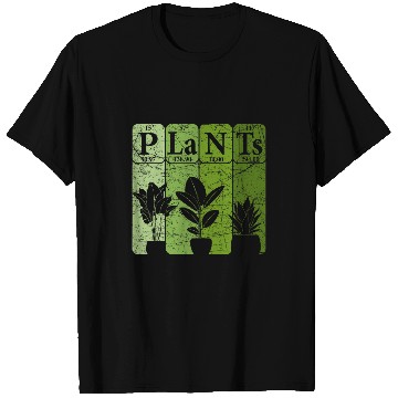 Discover Plants Periodic Table Elements Plant Lover Botany 1 T-Shirts