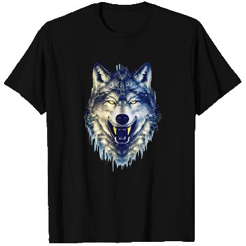 Discover Coyote Mammal Splash Art Animal Face T-Shirts