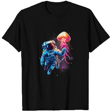 Discover Space Astronaut Spaceman Jellyfish Astronomy Galaxy 1 T-Shirts