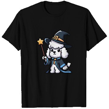 Discover Poodle Wizard Funny Dog Magic T-Shirts