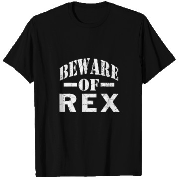 Discover Dinosaur Pet Beware of rexs Family Reunion Last Name Team Custom T-Shirts