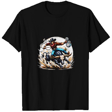 Discover Cowboy Rodeo Bull Riding Livestock Show Farmer Cattle 29 T-Shirts