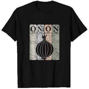 Discover Onion Periodic Table Elements Vegetables Farmer Retro 25 T-Shirts
