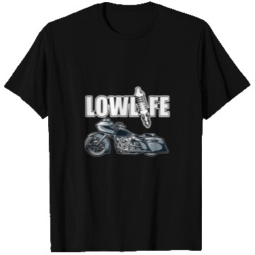 Discover Lowlife Bagger Motorcycle Chicano Vicla Lowrider Bikes T-Shirts