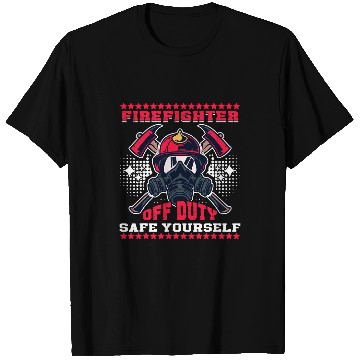 Discover Firefighter Volunteer Fireman Off Duty 2Firefighter T-Shirts