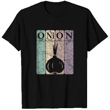 Discover Onion Periodic Table Elements Vegetables Farmer Retro 24 T-Shirts
