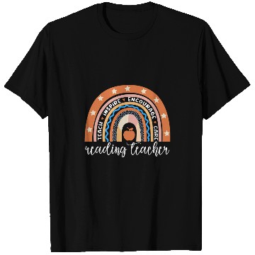 Discover bests Reading Teacher Rainbow Reading Coach T-Shirts