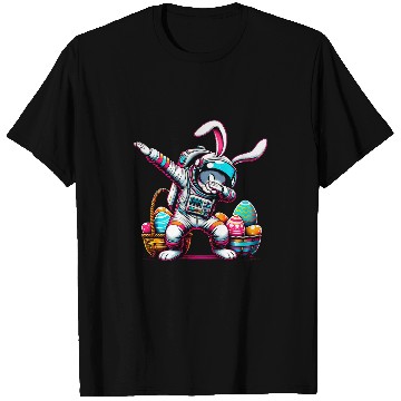 Discover Dabbings Easter Bunny Astronaut Rabbit T-Shirts