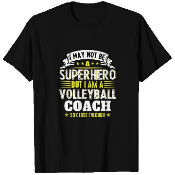 Discover Volley Coaching Team Superhero Volleyball Coach T-Shirts