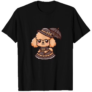 Discover Toy Poodle English Lady Funny Dog Victorian T-Shirts