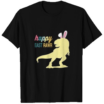 Discover Dinosaur Pet Kids Easter Day Happy Eastrawr T rex T-Shirts