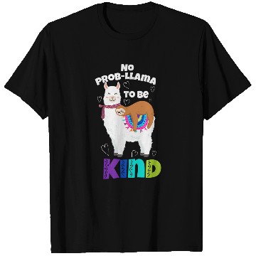 Discover Llama Pet No Prob Llama  Be Kind Bullying Graphic Plus Size T-Shirts