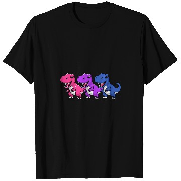 Discover Dinosaur Pet Bisexual Pride Colors Bi Pride Dinosaurs TRex T-Shirts