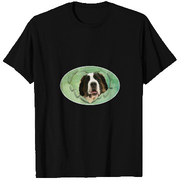 Discover Watercolor Dog Saint Bernard T-Shirts