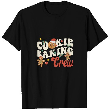 Discover Cookie Baking Crew Funny Holiday Baker Groovy Retro Cute T-Shirts