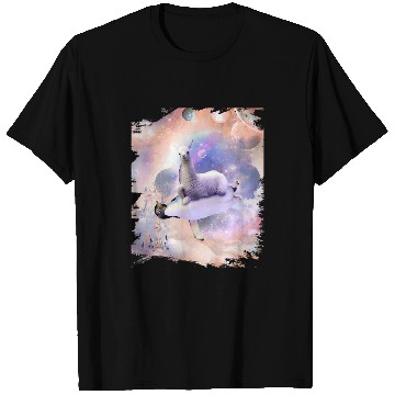 Discover Llama Pet Space Llama Riding Penguin 9 T-Shirts
